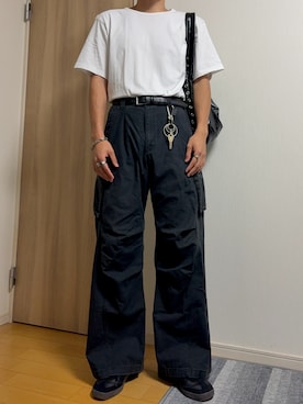 「アイテム（キーケース/キーアクセサリー）」を使った、Tsubasaさん（メンズ・180cm）の秋コーディネート