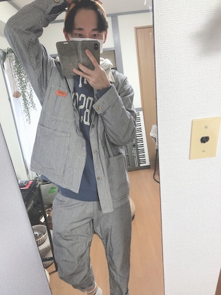 UNIVERSAL OVERALLのセットアップを使った人気ファッション