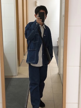「shiun（シウン）のアイテム（ジャケット/アウター）」を使った、ぺろりんさん（メンズ・169cm）の秋コーディネート