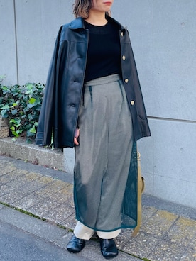 「TENTO（テント）のアイテム」を使った、_______t_naさん（レディース・154cm）の秋コーディネート