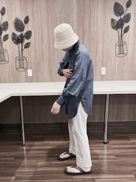 「kasane（カサネ）のアイテム」を使った、cacoさん（レディース・170cm）の夏コーディネート