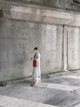 「kasane（カサネ）のアイテム」を使った、cacoさん（レディース・170cm）の夏コーディネート