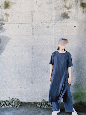 「kasane（カサネ）のアイテム」を使った、cacoさん（レディース・170cm）の夏コーディネート