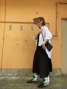 「kasane（カサネ）のアイテム」を使った、cacoさん（レディース・170cm）の夏コーディネート