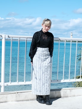 羊文さん(レディース・159cm)の冬コーディネート