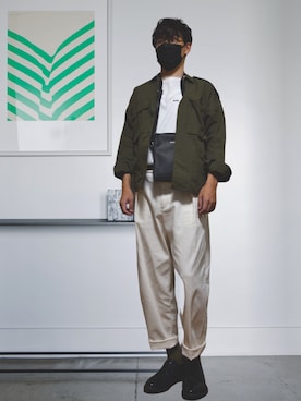 「HARUSAKU（ハルサク）のアイテム」を使った、xo.takahiroさん（メンズ・174cm）の秋コーディネート