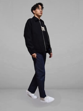 「MONKEY TIME（モンキータイム）のアイテム（ブルゾン）」を使った、xo.takahiroさん（メンズ・174cm）の冬コーディネート