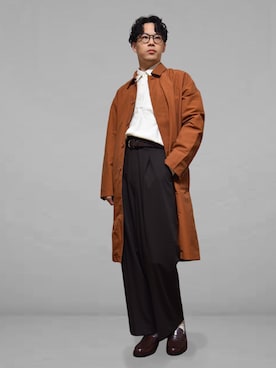 「LAKOLE（ラコレ）のアイテム（ソックス/靴下）」を使った、xo.takahiroさん（メンズ・174cm）の秋コーディネート
