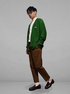 「LAKOLE（ラコレ）のアイテム（ソックス/靴下）」を使った、xo.takahiroさん（メンズ・174cm）の秋コーディネート