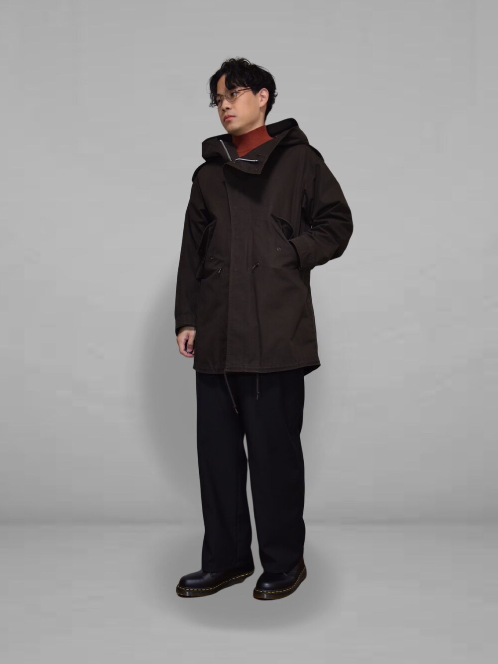 LAD MUSICIAN ラッドミュージシャン モッズコート　黒　ミリタリー LAD MUSICIAN ラッドミュージシャン モッズコート 黒 ミリタリー