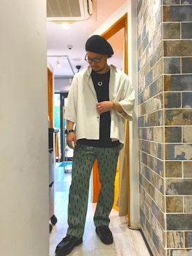 ミナト/ちょいデブでも細く見えるコーデさん(メンズ・171cm)の夏コーディネート