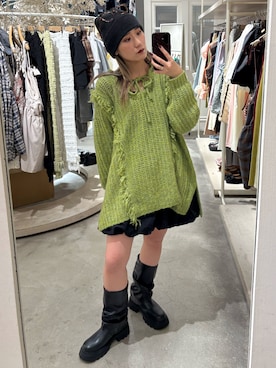 「w closet（ダブルクローゼット）のアイテム」を使った、みうさん（レディース・152cm）の秋コーディネート