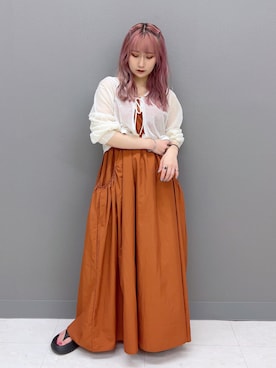 「アイテム（ワンピース/ドレス）」を使った、みうさん（レディース・152cm・20代）の夏コーディネート