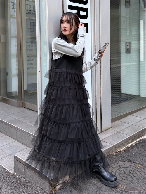 ホワイトフリルドレスとファーコートセット マルチWayケープベルトファーフレアコート[kz572] | レディース