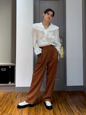 フリルブラウス のメンズ人気ファッションコーディネート Wear