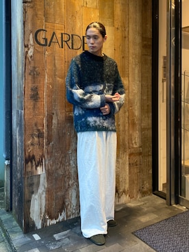 「アイテム（スウェットパンツ、シルバー系）」を使った、Taiyo Maruyamaさん（メンズ・187cm）の秋コーディネート