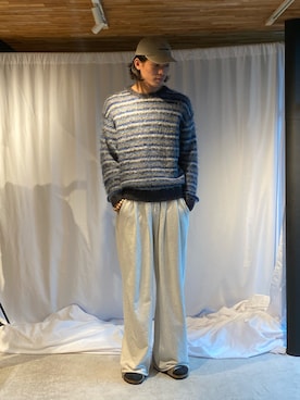 「アイテム（スウェットパンツ、シルバー系）」を使った、Taiyo Maruyamaさん（メンズ・187cm）の夏コーディネート