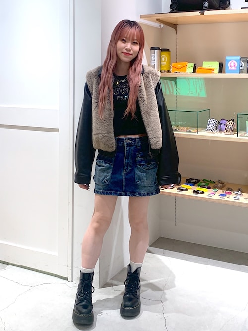X girl FAUX FUR CONVERTIBLE JACKET