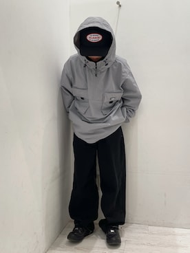 「エクストララージ」｜「アイテム（キャップ）」を使った、理子さん（レディース・152cm）の春コーディネート