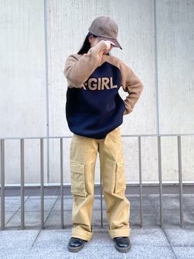 理子さん（レディース・152cm）の冬コーディネート