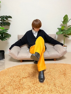 「G.O.C（ジーオーシー）のアイテム（トップス）」を使った、kazuyaさん（メンズ・168cm）の秋コーディネート
