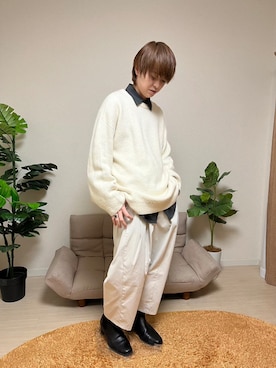 「tk.TAKEO KIKUCHI（ティーケータケオキクチ）のアイテム（ブーツ）」を使った、kazuyaさん（メンズ・168cm）の秋コーディネート