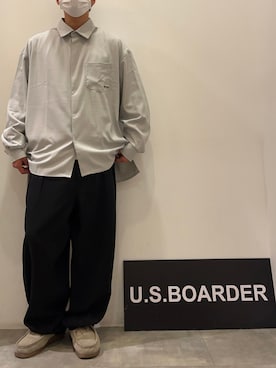 「アイテム（モカシン/デッキシューズ）」を使った、USboarder nogiさん（メンズ・168cm）の春コーディネート