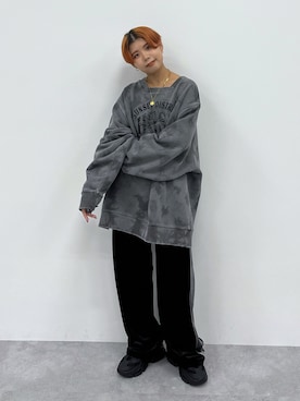 「モードストリート」｜「アイテム（スウェット）」を使った、shibaoutfitsさん（レディース・154cm）の秋コーディネート