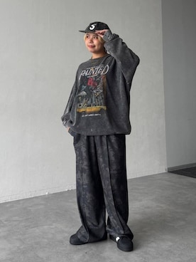 「アイテム（スウェット）」を使った、shibaoutfitsさん（レディース・154cm・20代）の秋コーディネート