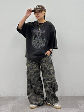 「Anui（アニュイ）のアイテム（パンツ）」を使った、shibaoutfitsさん（レディース・154cm）の春コーディネート