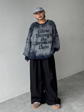 「PBLIM（ページボーイリム）のアイテム（スラックス）」を使った、shibaoutfitsさん（レディース・154cm）の夏コーディネート