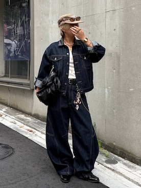 「PBLIM（ページボーイリム）のアイテム」を使った、shibaoutfitsさん（レディース・154cm）の夏コーディネート