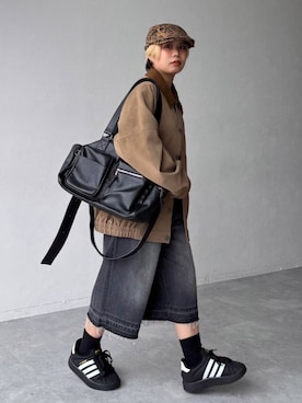 「アイテム（ボストンバッグ）」を使った、shibaoutfitsさん（レディース・154cm・20代）の夏コーディネート
