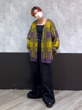 「メンズライクコーデ」｜「アイテム（ブーツ）」を使った、shibaoutfitsさん（レディース・154cm）の冬コーディネート