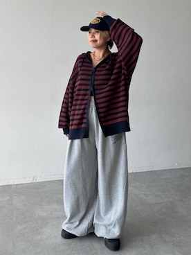 「アイテム（帽子）」を使った、shibaoutfitsさん（レディース・154cm・20代）の夏コーディネート