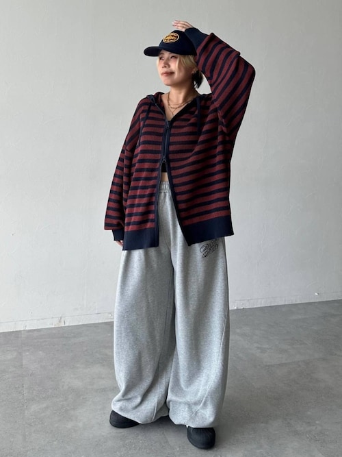 UNISEX》ボーダーメッシュパーカー（パーカー）｜PBLIM（ページ