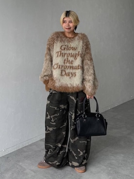 「アイテム（スウェットパンツ）」を使った、shibaoutfitsさん（レディース・154cm・20代）の夏コーディネート