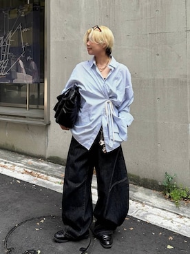 「PBLIM（ページボーイリム）のアイテム」を使った、shibaoutfitsさん（レディース・154cm）の夏コーディネート