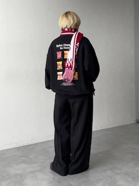 「アイテム（マフラー）」を使った、shibaoutfitsさん（レディース・154cm・20代）の秋コーディネート