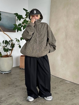 「アイテム（ブルゾン）」を使った、shibaoutfitsさん（レディース・154cm・20代）の夏コーディネート