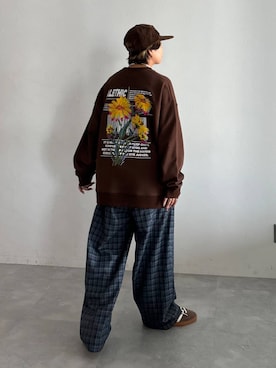 「アイテム（スウェット）」を使った、shibaoutfitsさん（レディース・154cm・20代）の夏コーディネート