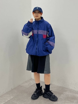 「アイテム（ブルゾン）」を使った、shibaoutfitsさん（レディース・154cm・20代）の冬コーディネート