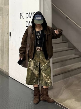 「PBLIM（ページボーイリム）のアイテム」を使った、shibaoutfitsさん（レディース・154cm）の冬コーディネート