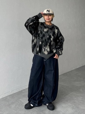 「アイテム（ニット/セーター）」を使った、shibaoutfitsさん（レディース・154cm・20代）の夏コーディネート