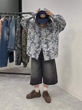 「ハーフパンツ」｜shibaoutfitsさん（レディース・154cm・20代）の夏コーディネート