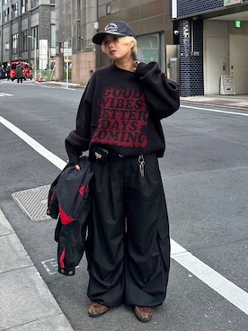 「アイテム（ボディバッグ/ウエストポーチ）」を使った、shibaoutfitsさん（レディース・154cm）の冬コーディネート