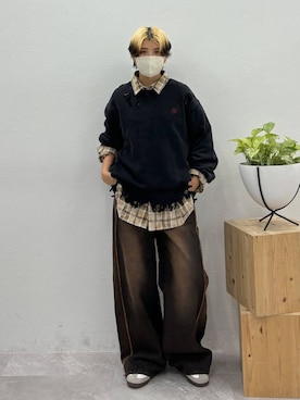 「アイテム（スウェット）」を使った、shibaoutfitsさん（レディース・154cm・20代）の夏コーディネート