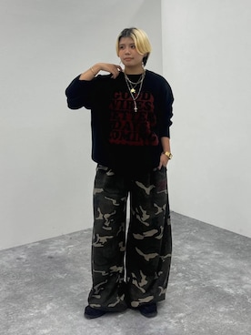 「PBLIM（ページボーイリム）のアイテム（スウェットパンツ）」を使った、shibaoutfitsさん（レディース・154cm）の秋コーディネート