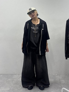 「Anui（アニュイ）のアイテム」を使った、shibaoutfitsさん（レディース・154cm）の夏コーディネート