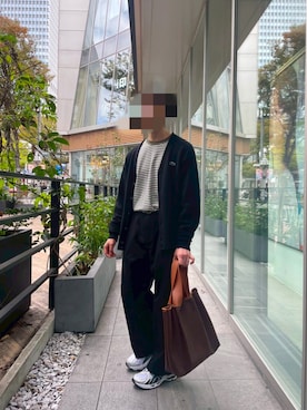 「LACOSTE（ラコステ）のアイテム」を使った、ぴろまさん（メンズ・166cm）の秋コーディネート